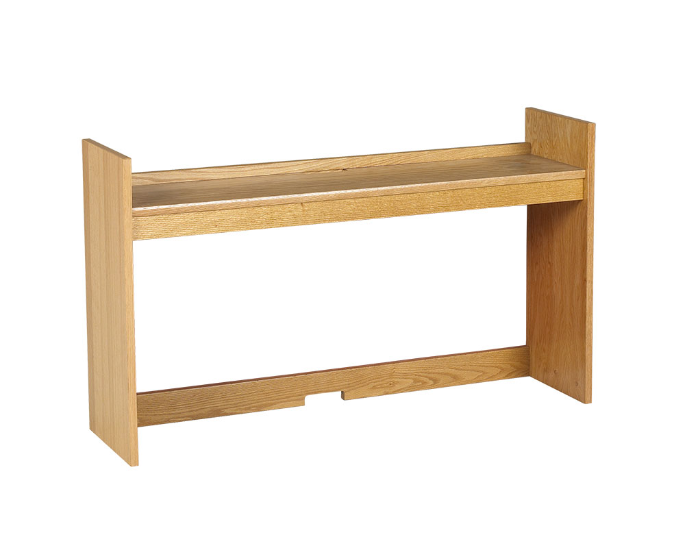 Woodcrest Single Shelf Carrel w\/Open Back, 45"W